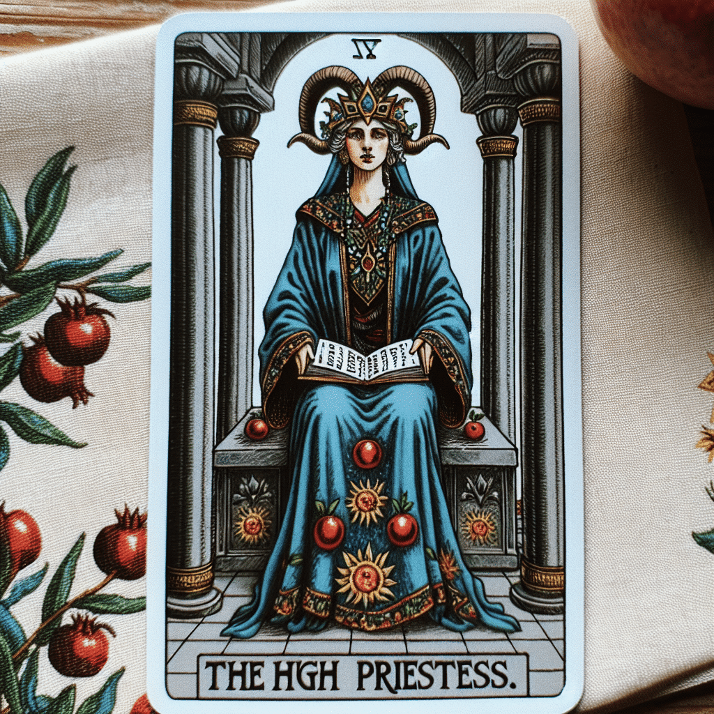 1 high priestess tarot card