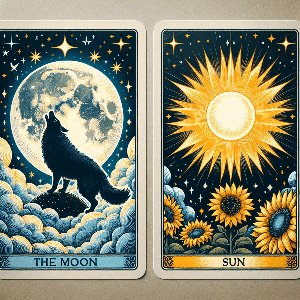 1 moon sun cards