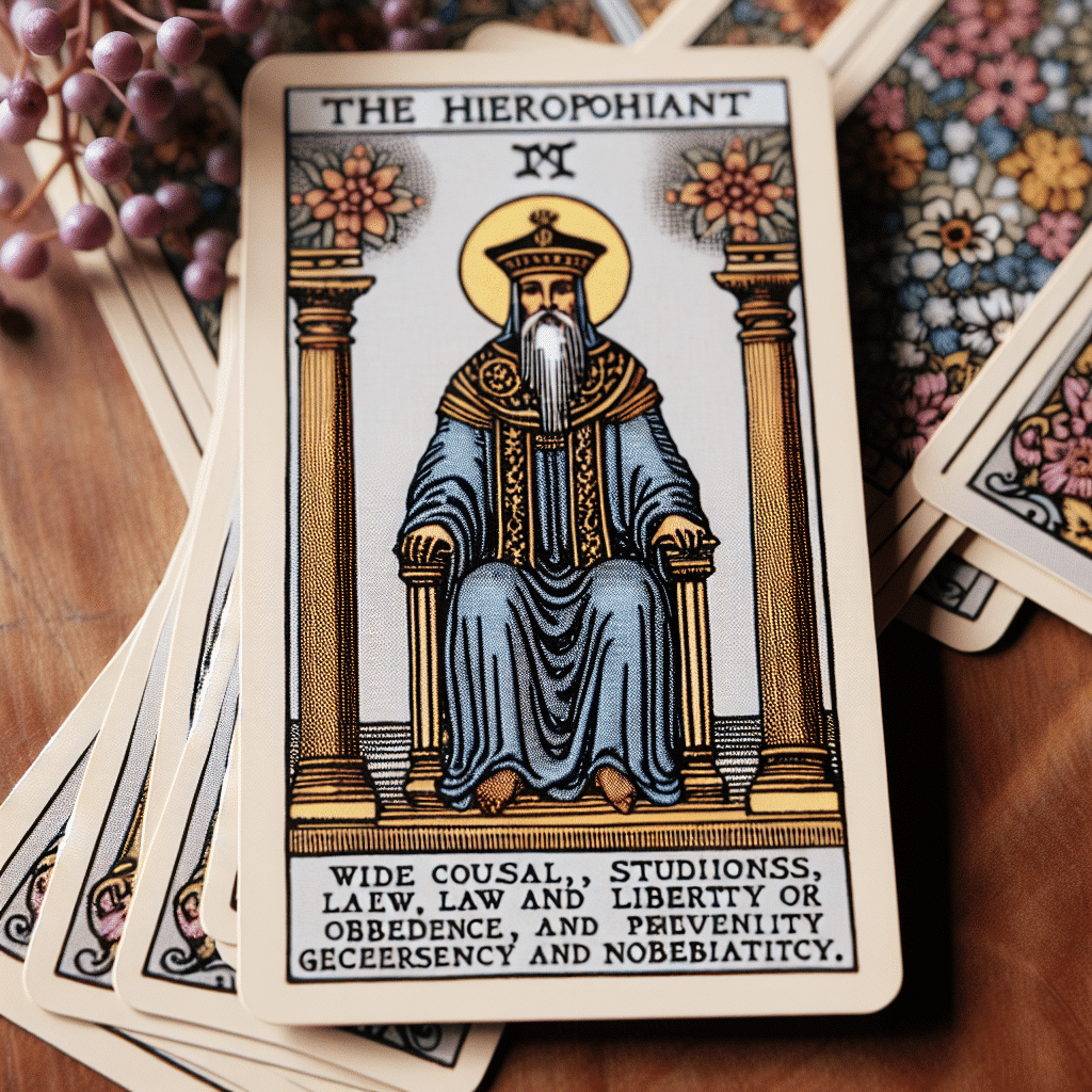 1 the hierophant tarot card meaning
