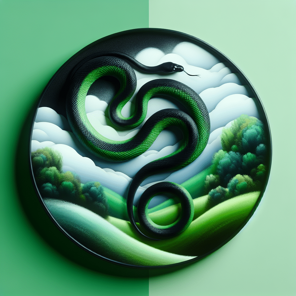 2 black and green snake dream meaning