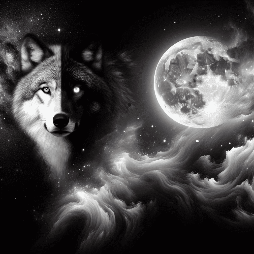 2 black and white wolf dream meaning