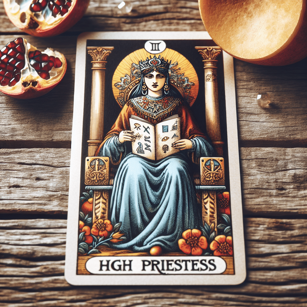 the high priestess tarot card in past influences