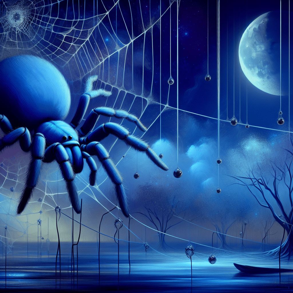 1 blue spider dream meaning