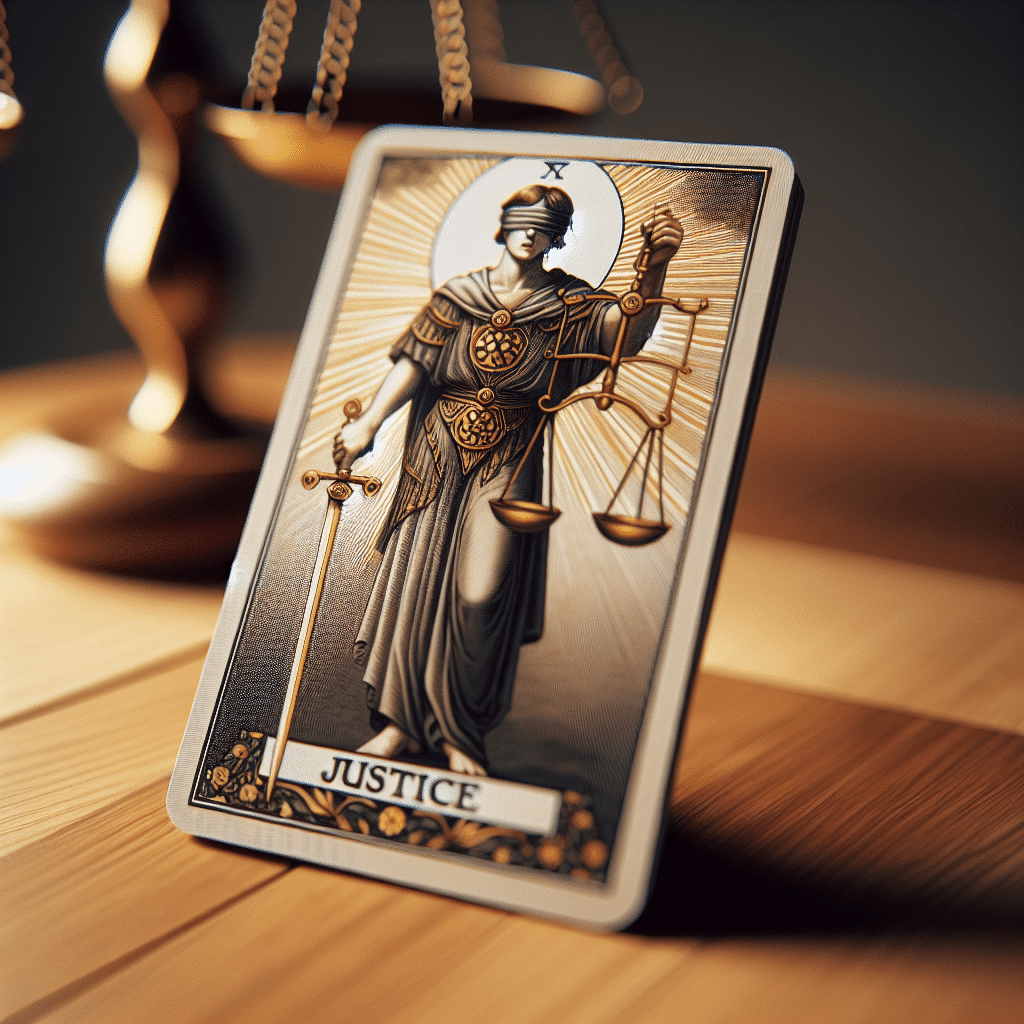 1 justice tarot card conflict resolution
