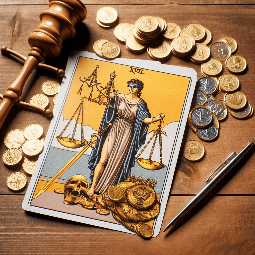 1 justice tarot card finances