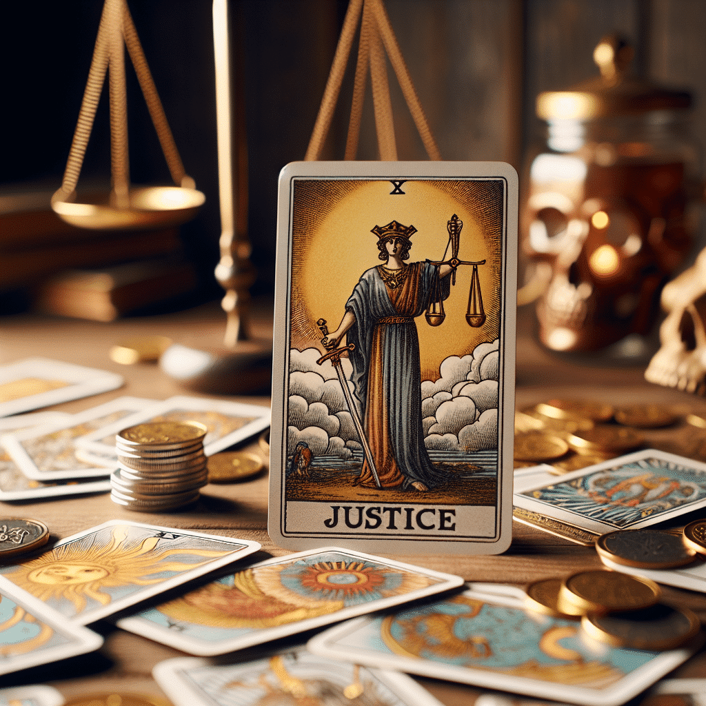 1 justice tarot card health reading