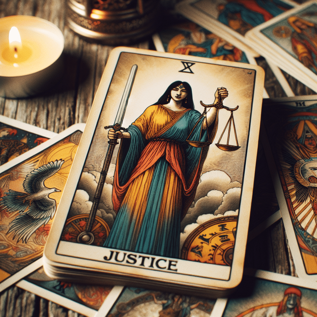 1 justice tarot card past influences