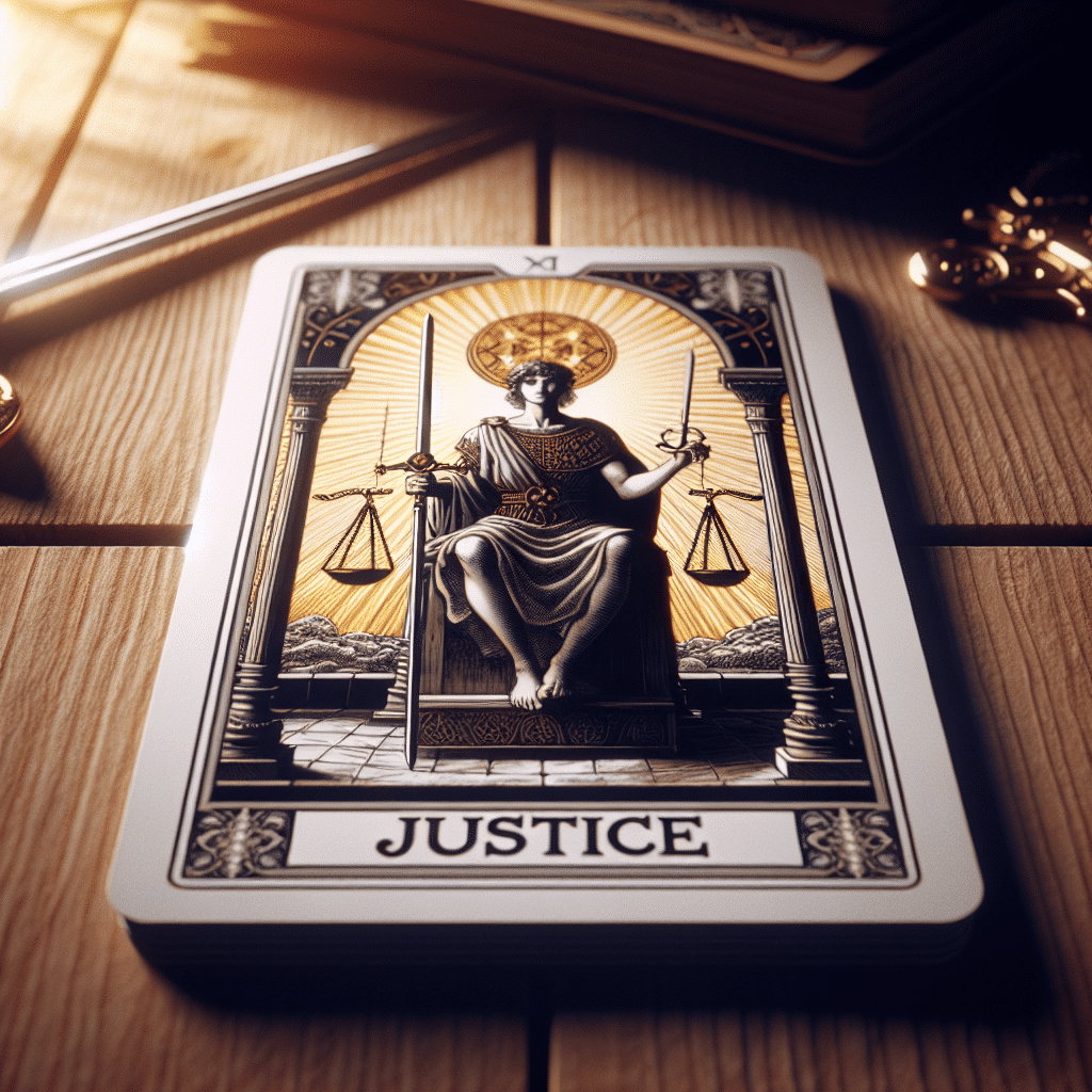 1 justice tarot card personal growth