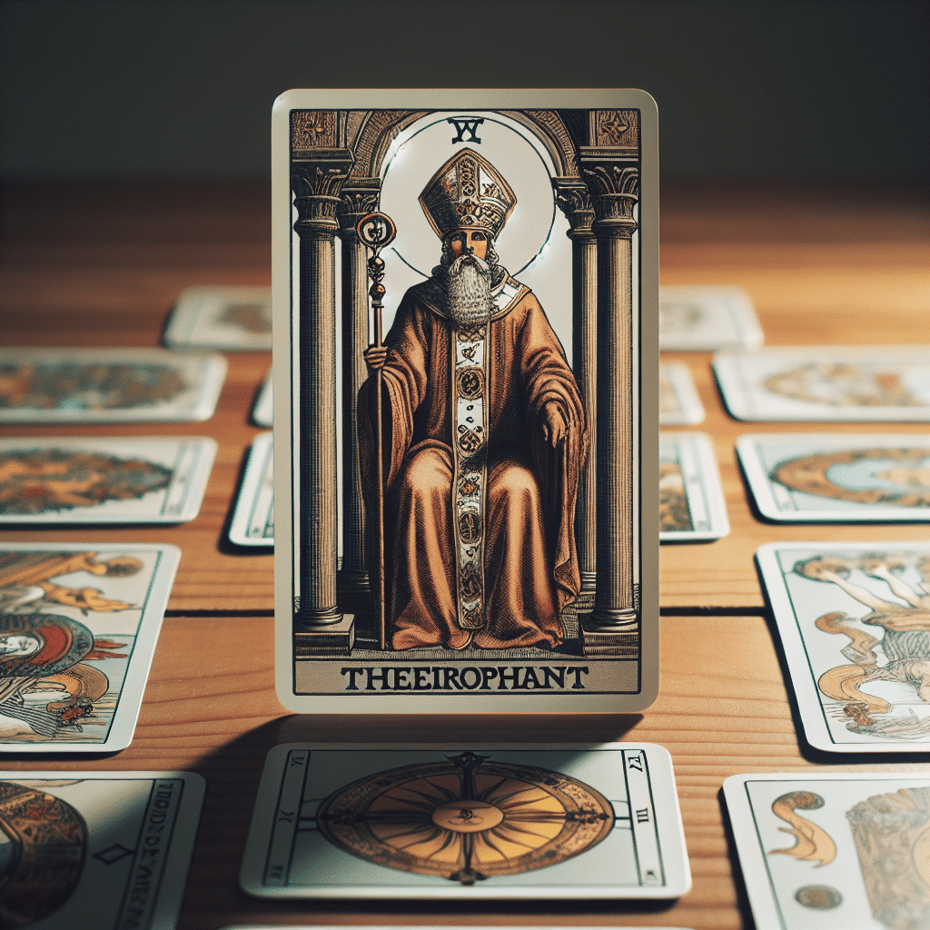 1 the hierophant tarot card in future potential