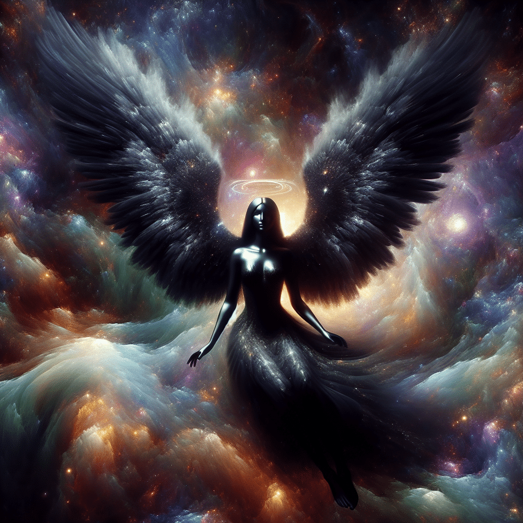 2 black angel in dream meaning