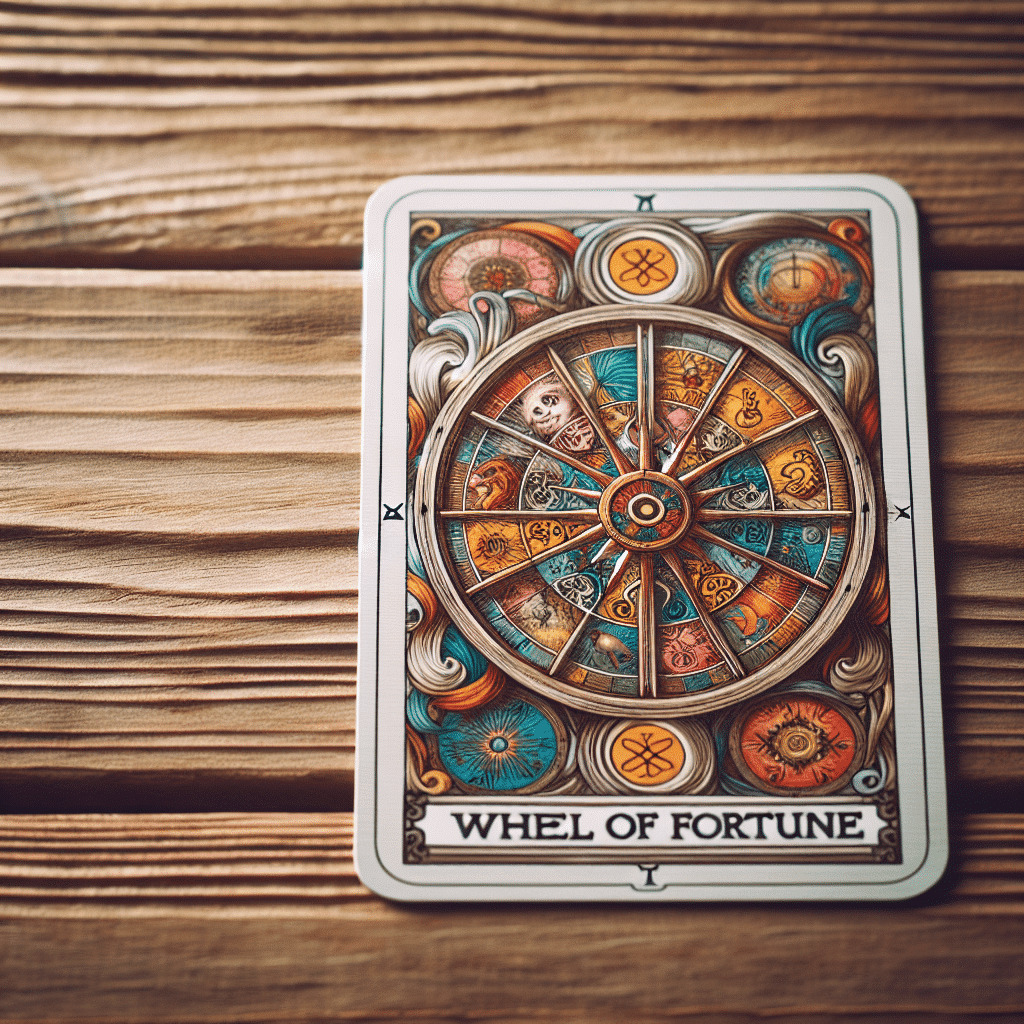 2 wheel of fortune tarot card in love