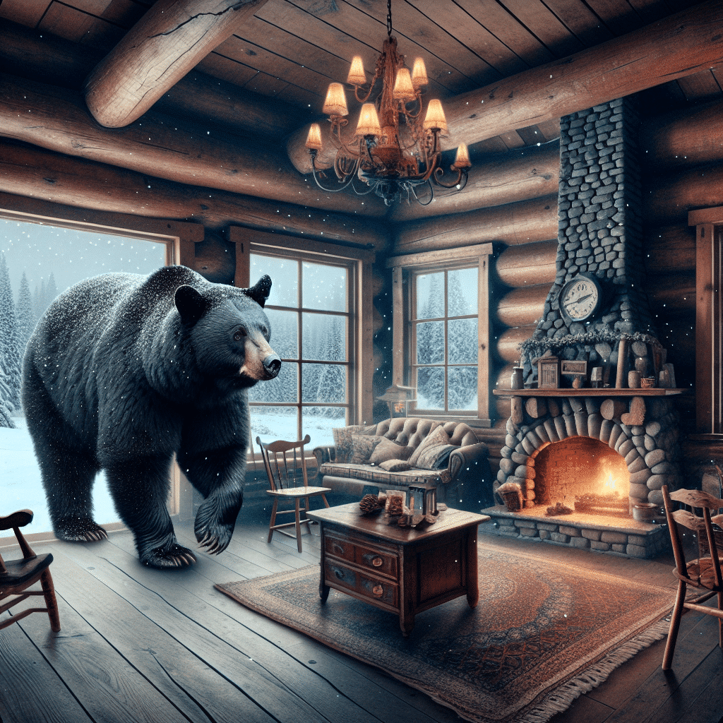Why do people dream about black bears in their house?