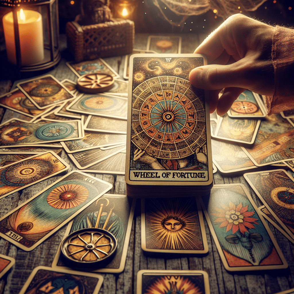 Cracking the Code: How the Wheel of Fortune Tarot Card Guides Us Through Present Challenges