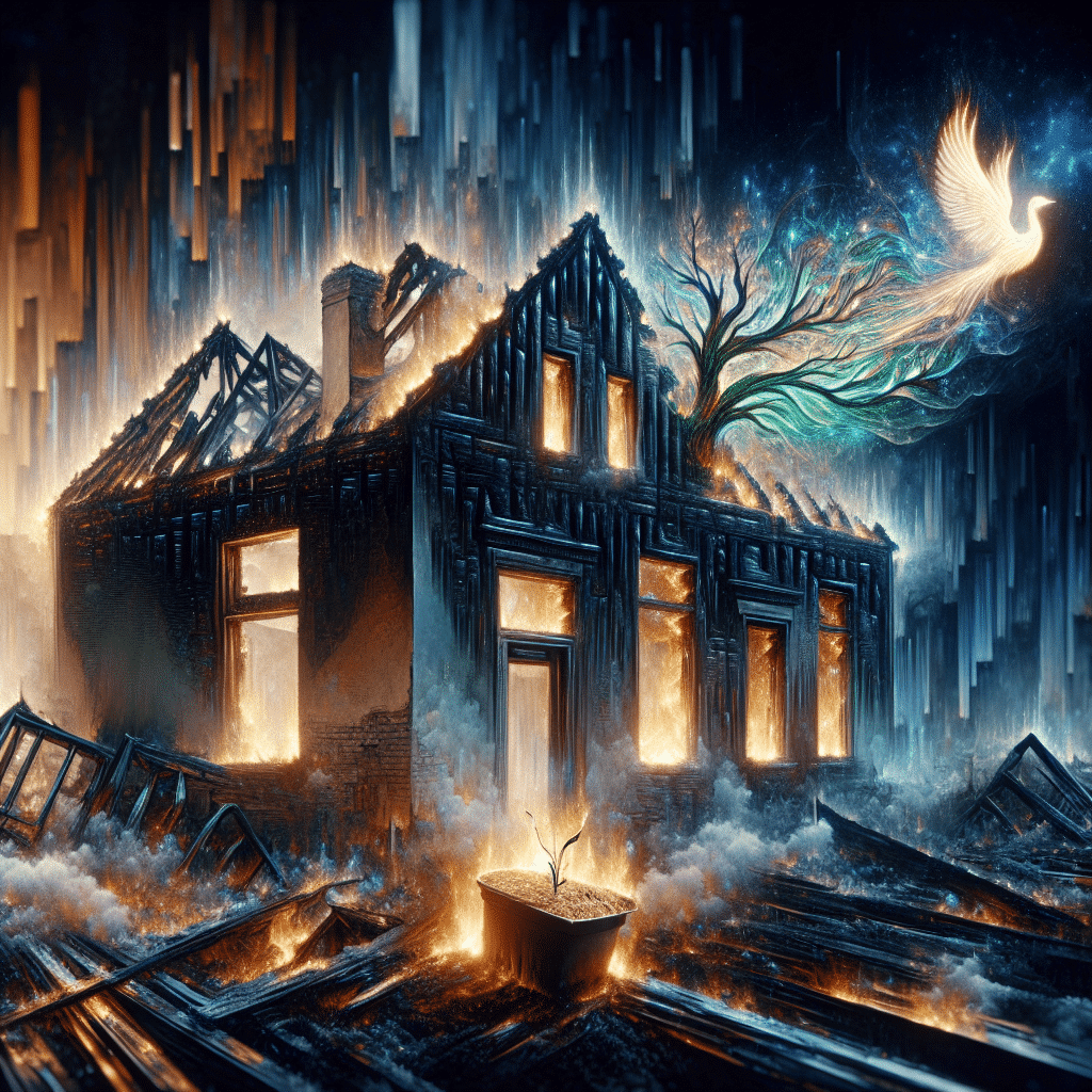 1 burned house dream meaning
