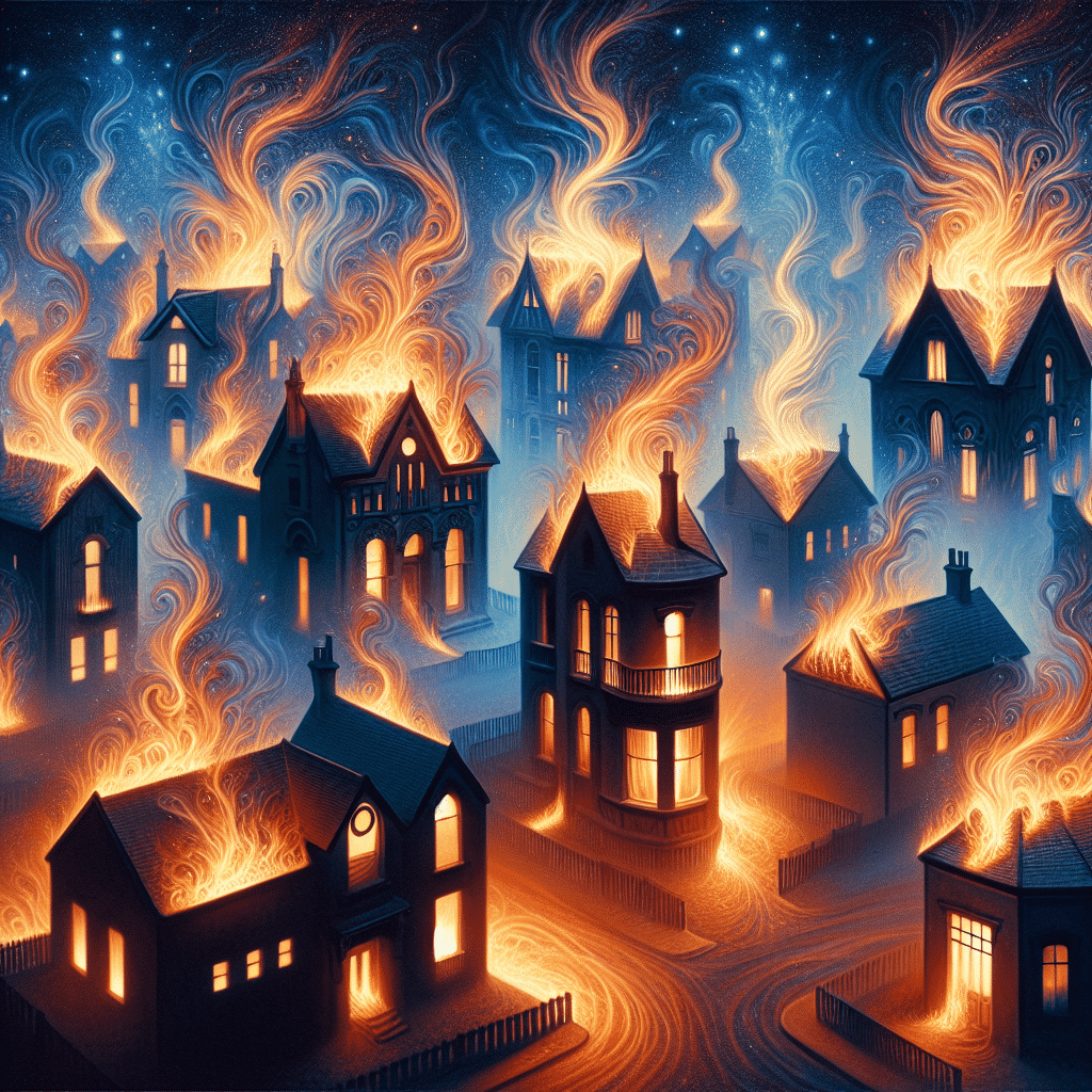 2 dreams burning houses