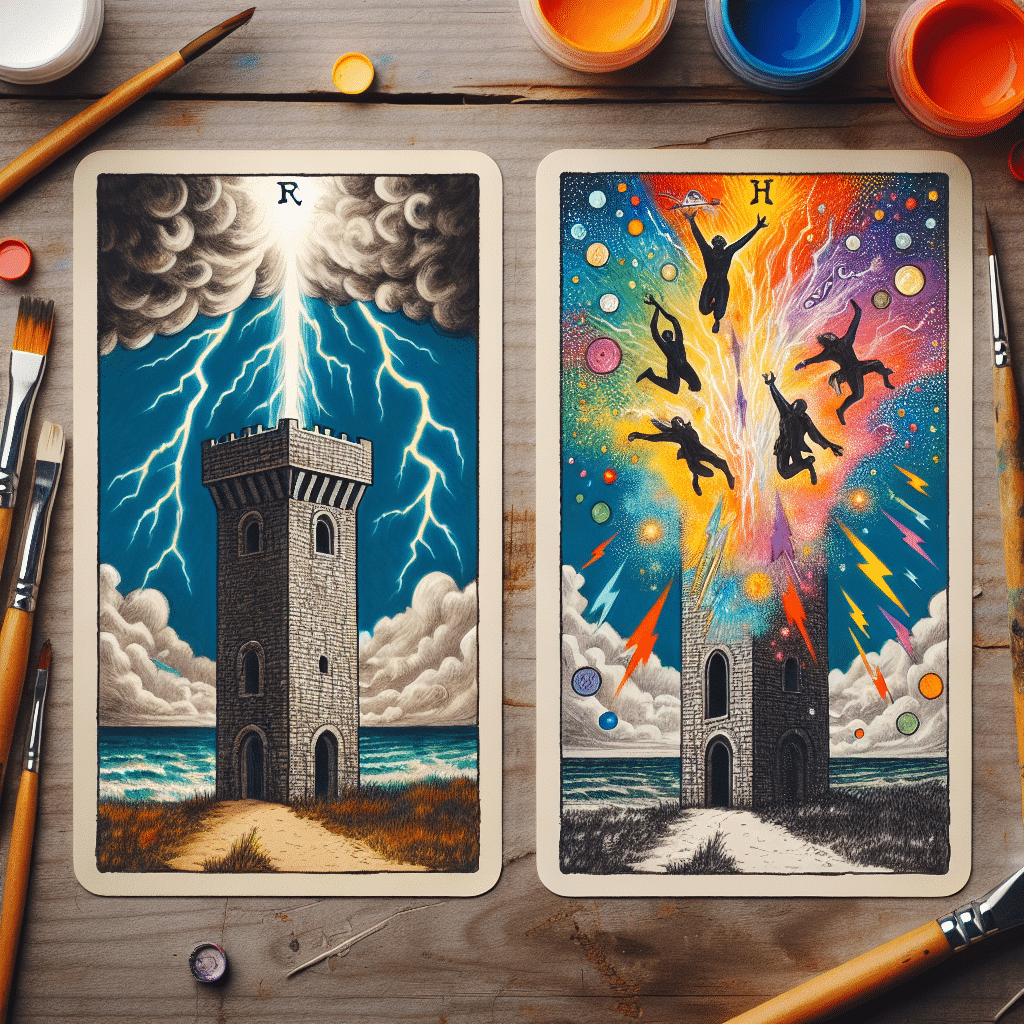 2 the tower tarot card creativity inspiration