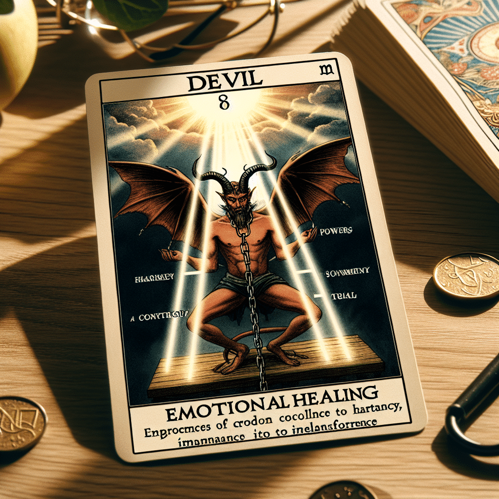 the devil tarot card emotional healing