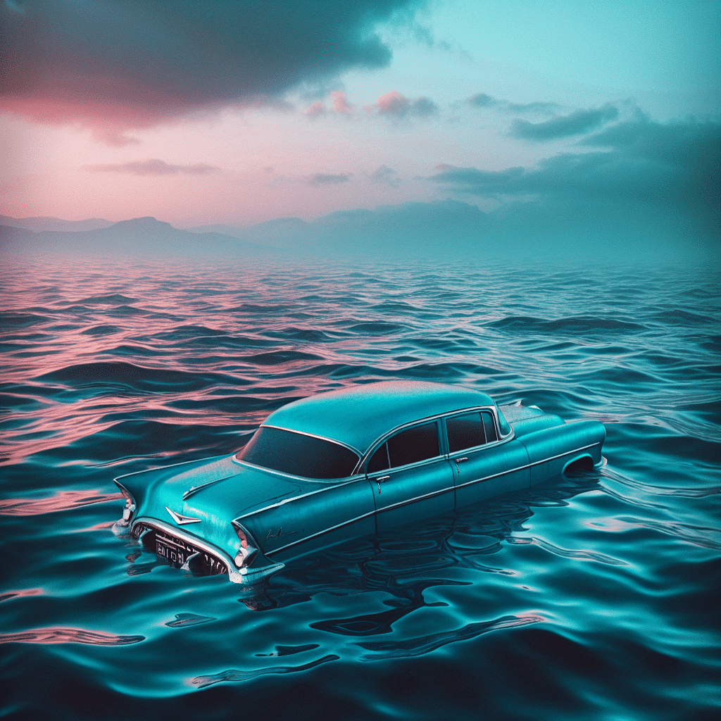 1 dream car sinking water
