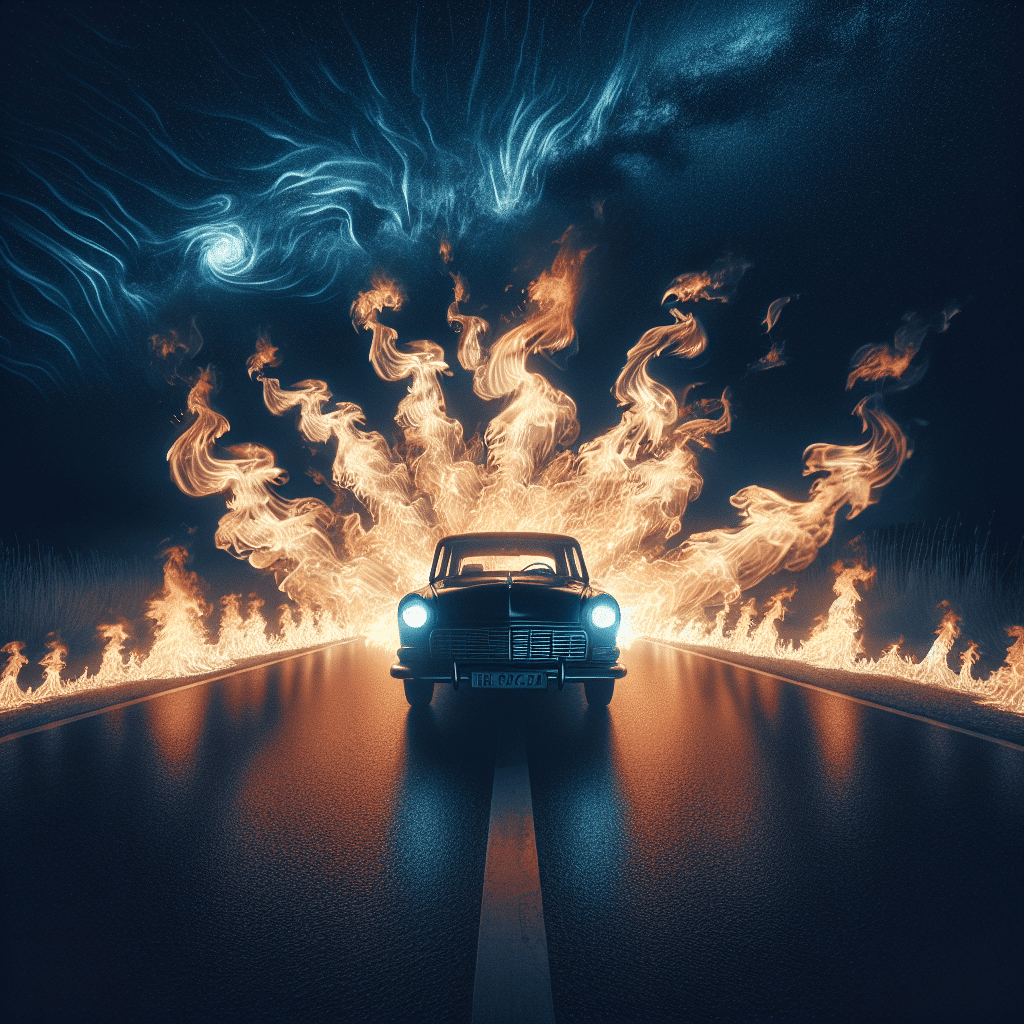 1 dreaming car fire