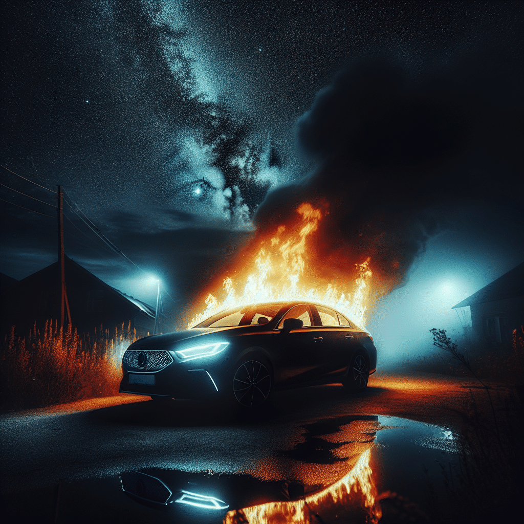 2 dreaming car fire