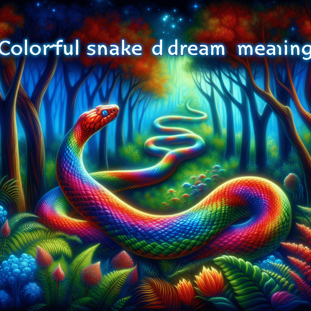 Meaning of Colorful Snake Dream