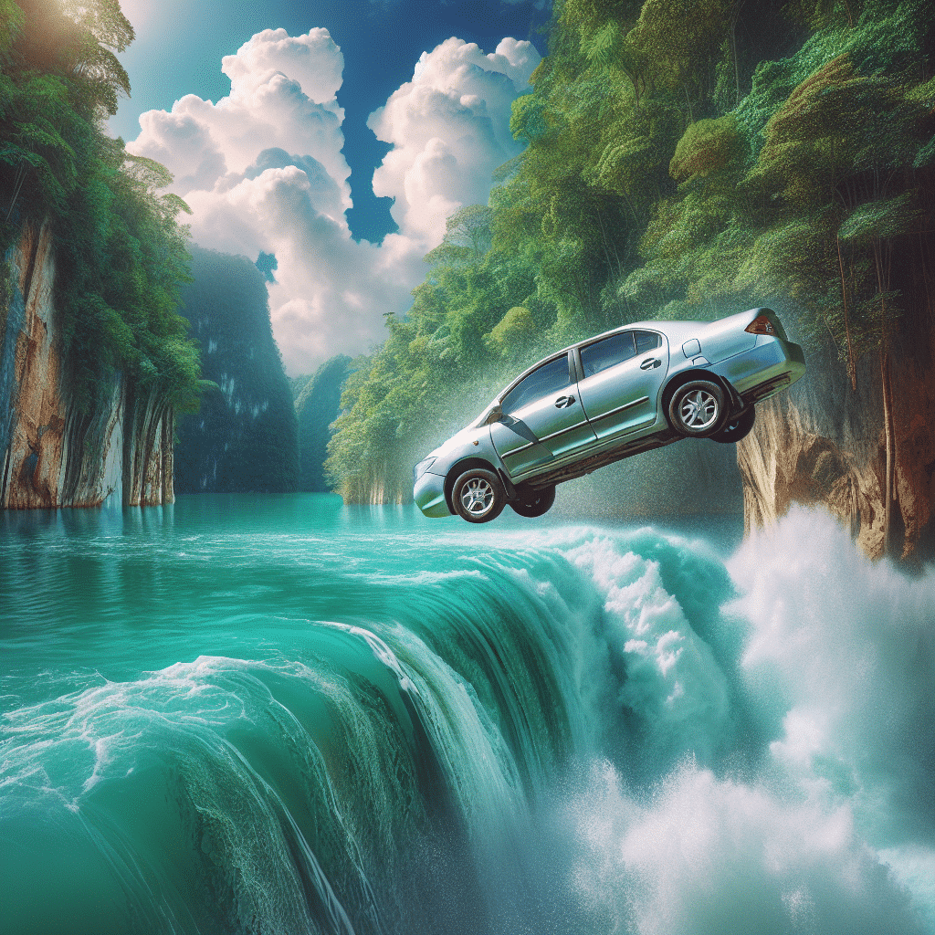 dream car falling water