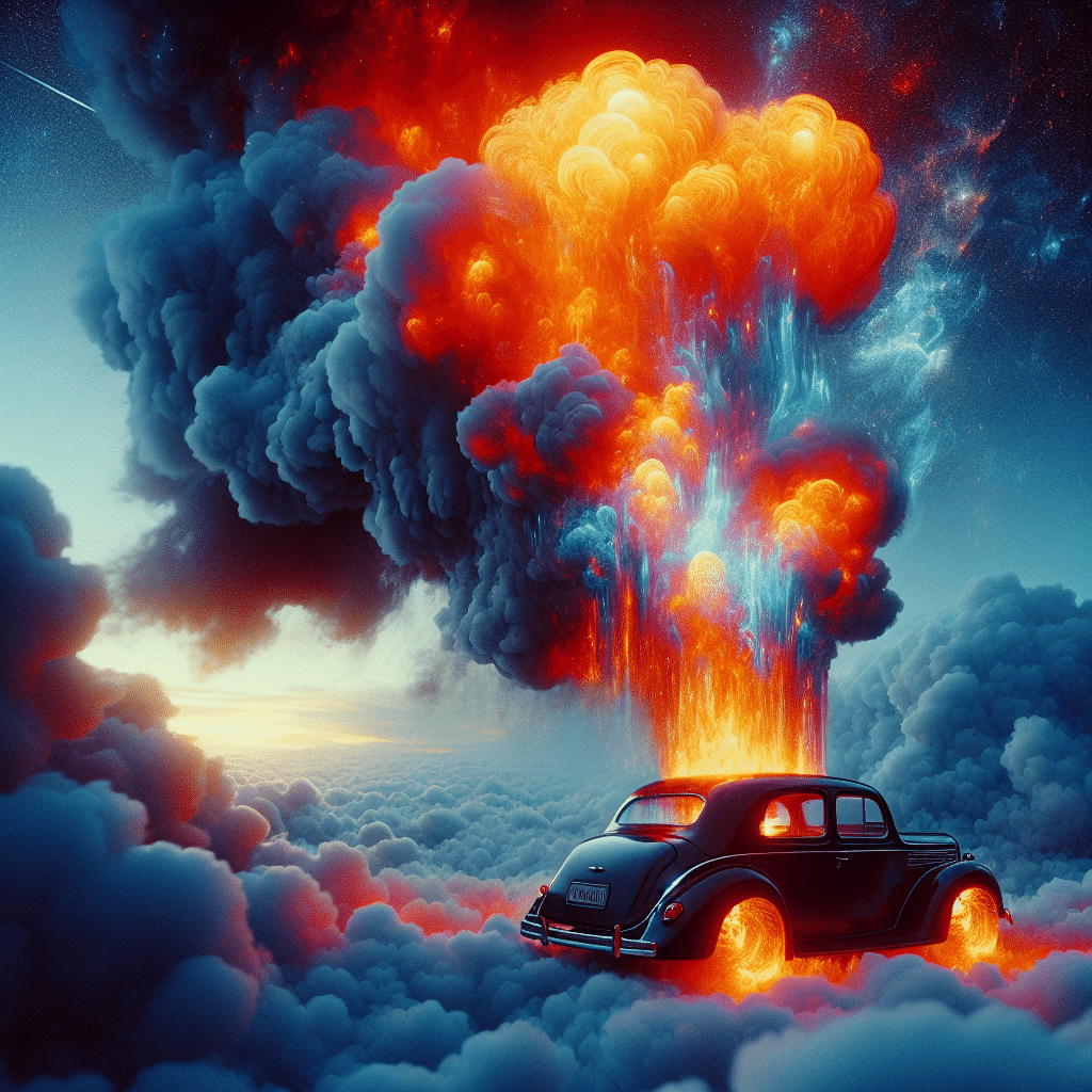 dreaming car fire