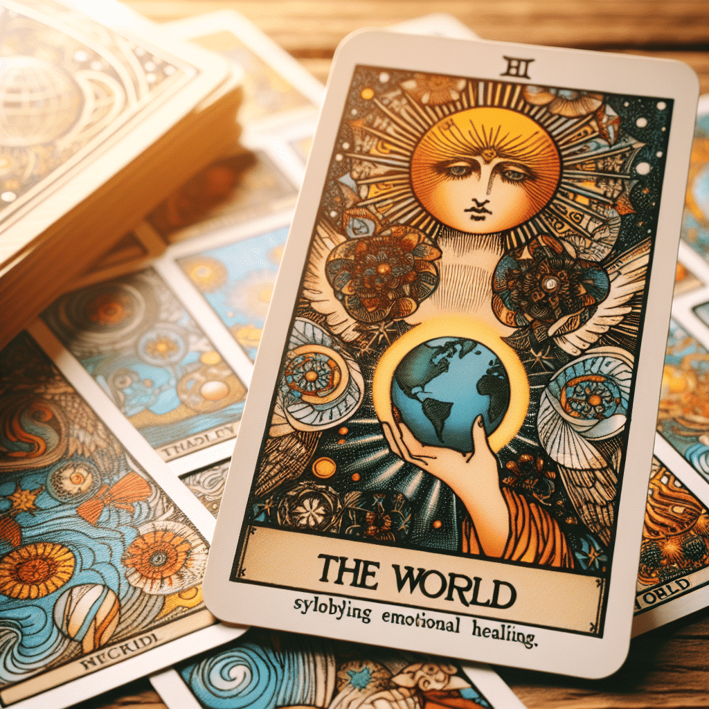 the world tarot card emotional healing