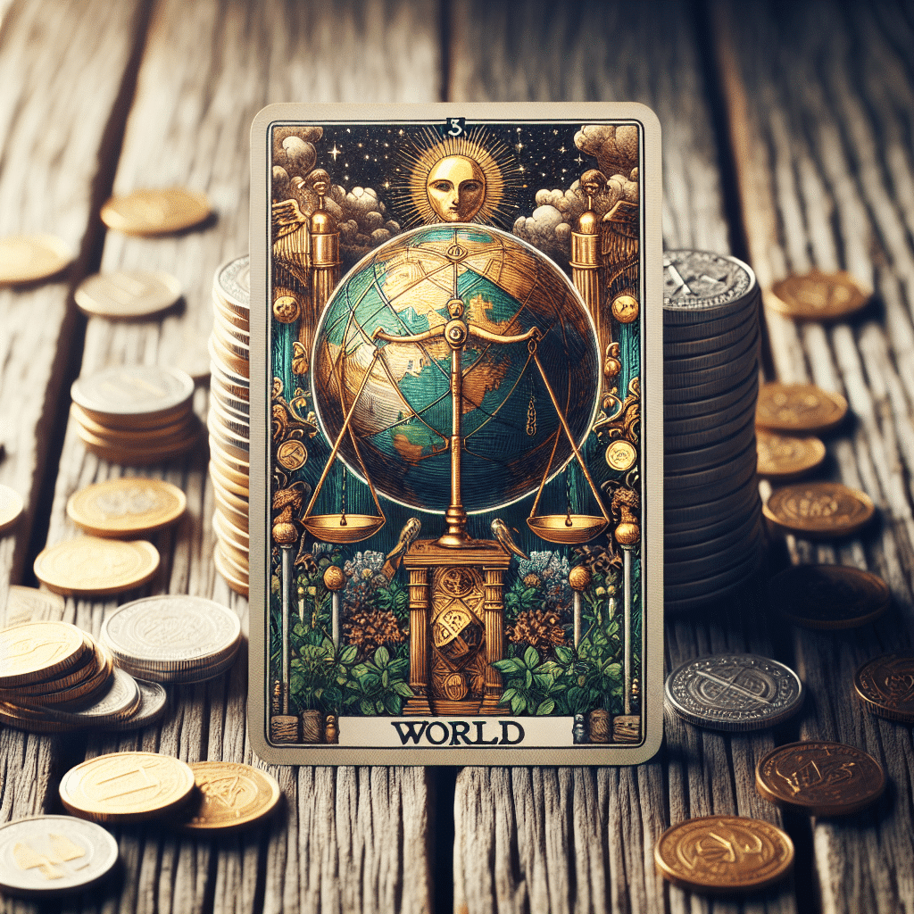 the world tarot card in finances