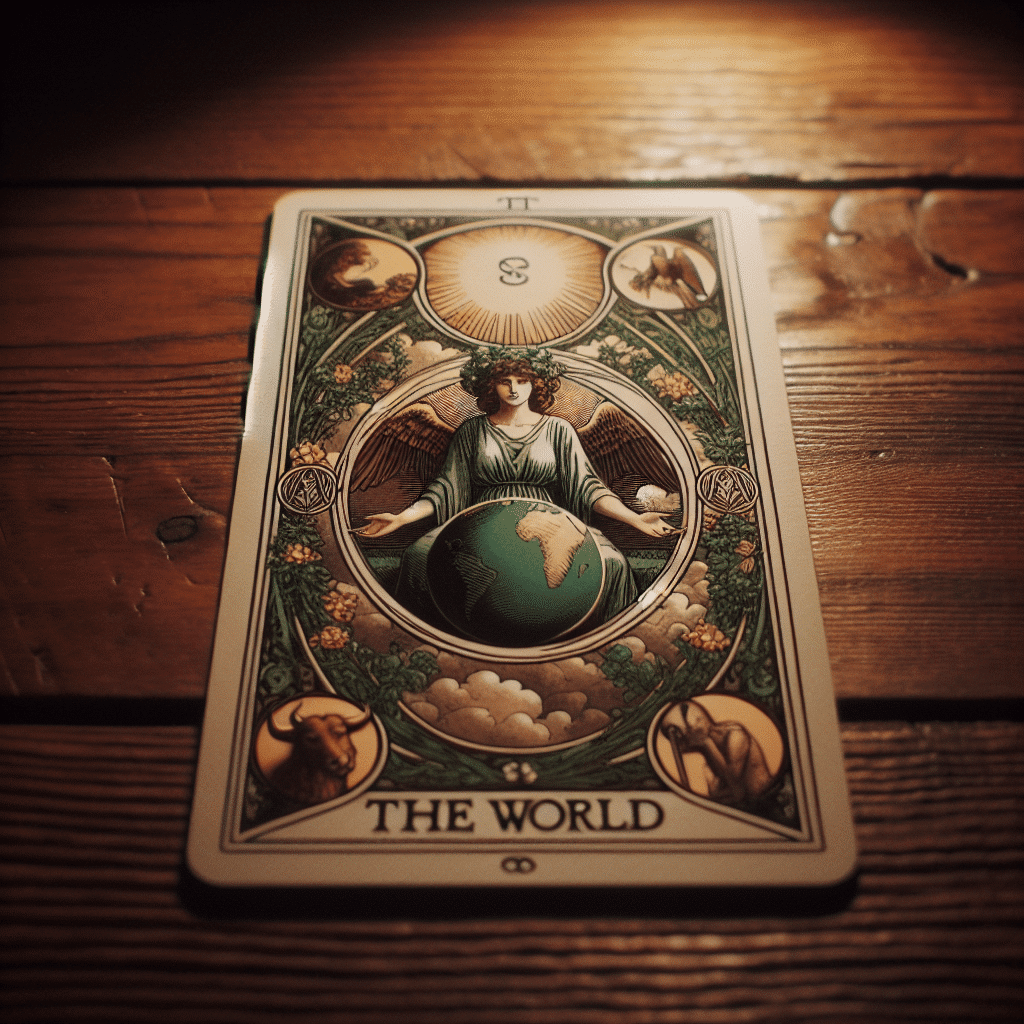 the world tarot card in love reading