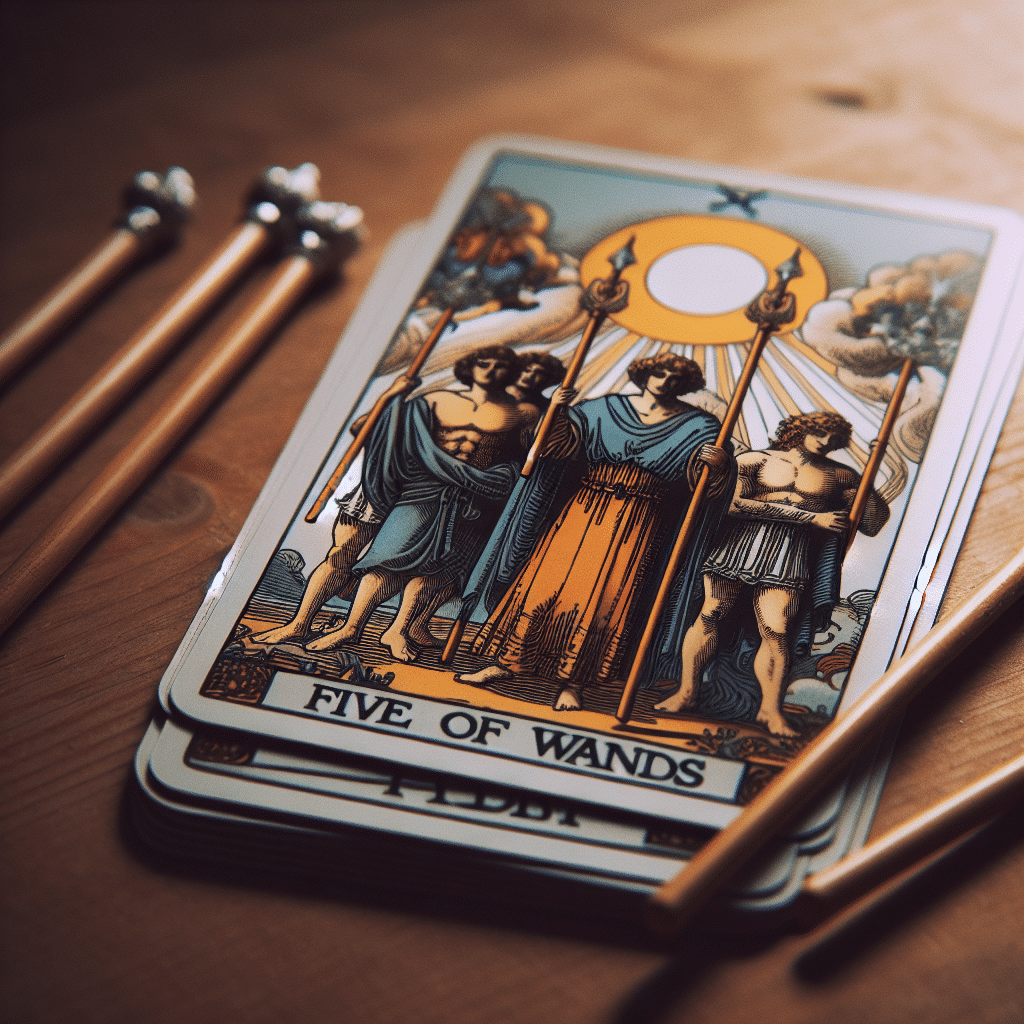 1 five of wands tarot card interpretation