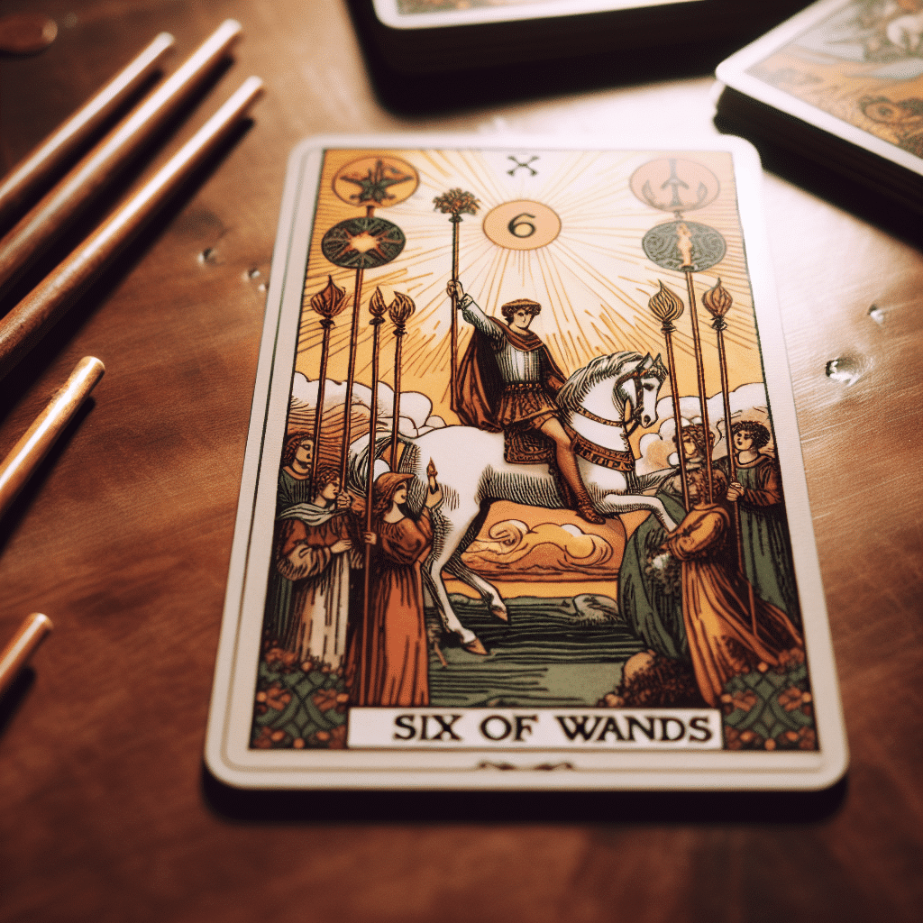 1 six of wands tarot card emotional healing
