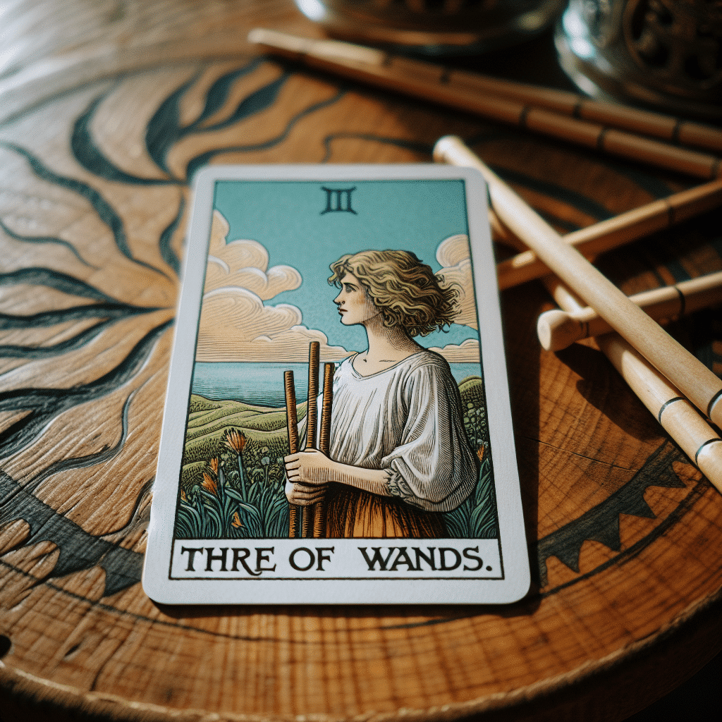 1 three of wands tarot card creativity inspiration