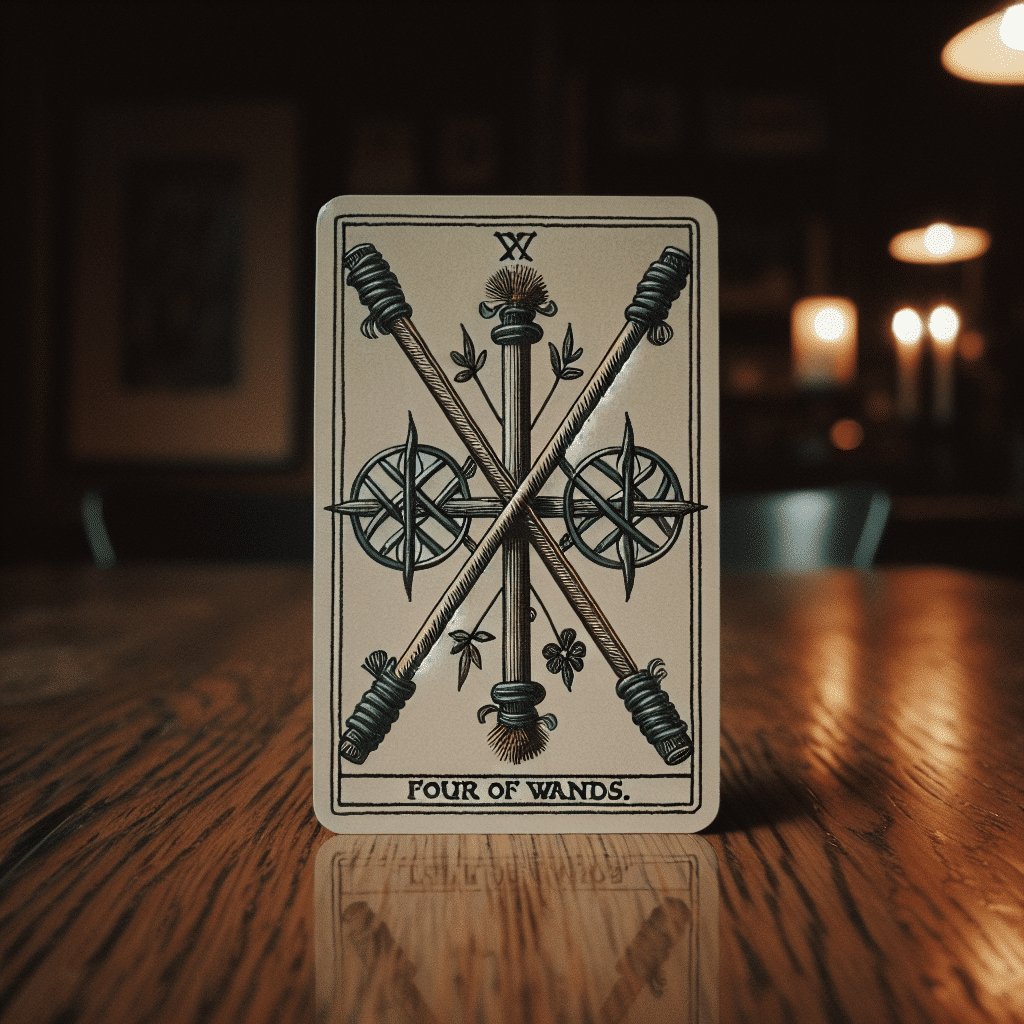 2 four of wands tarot card daily focus