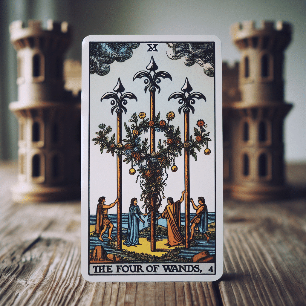 2 four of wands tarot card personal growth