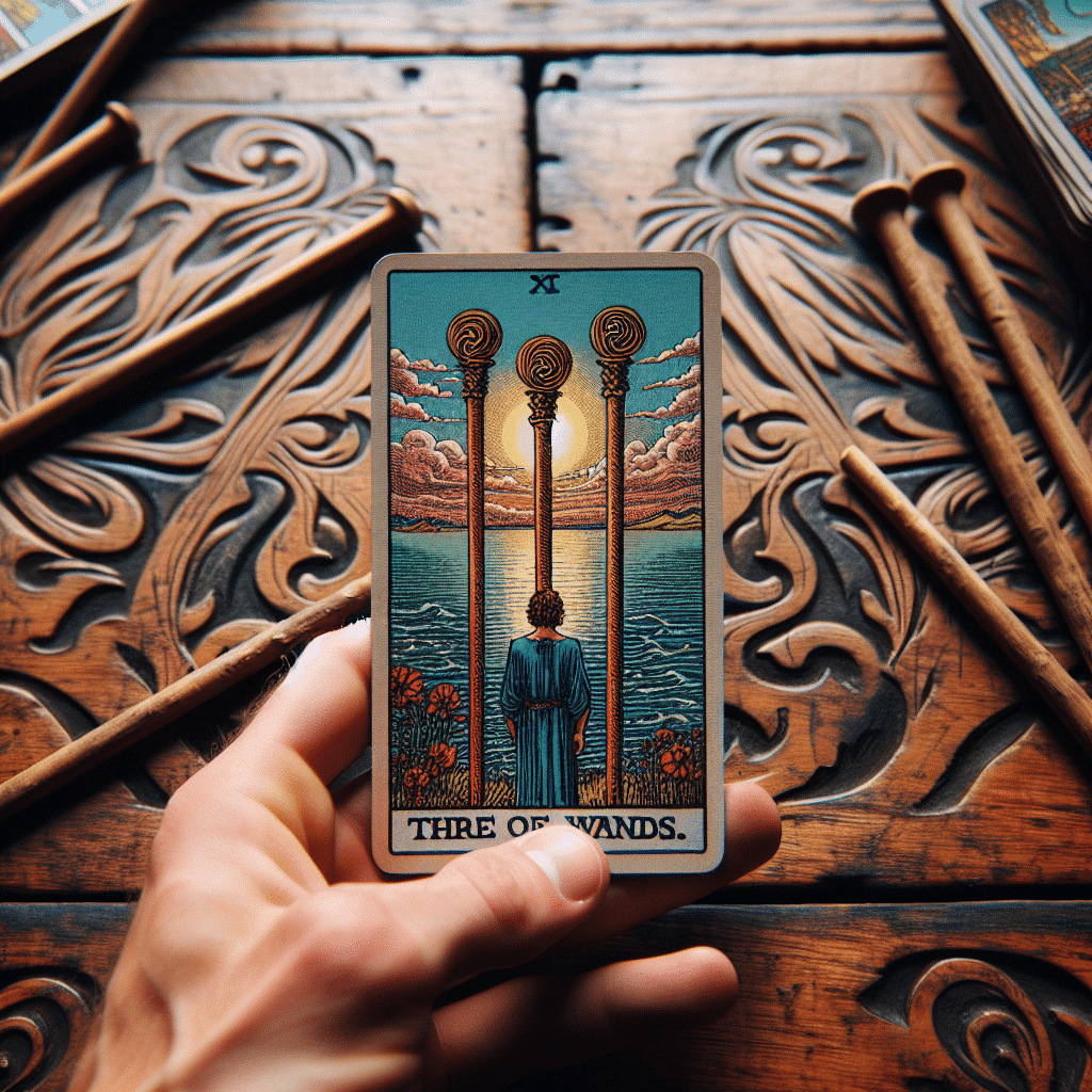 2 three of wands tarot card present challenges
