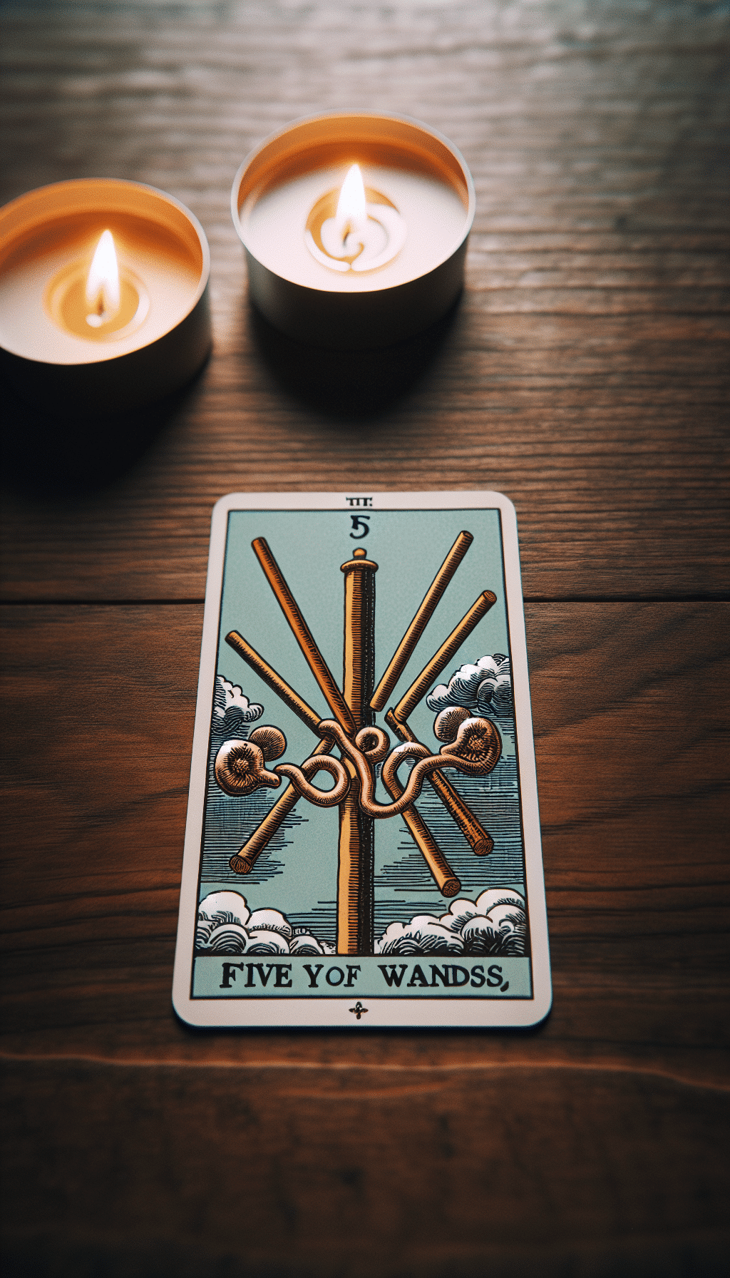 Understanding Conflict and Competition in Health: The Five of Wands Tarot Card Explained