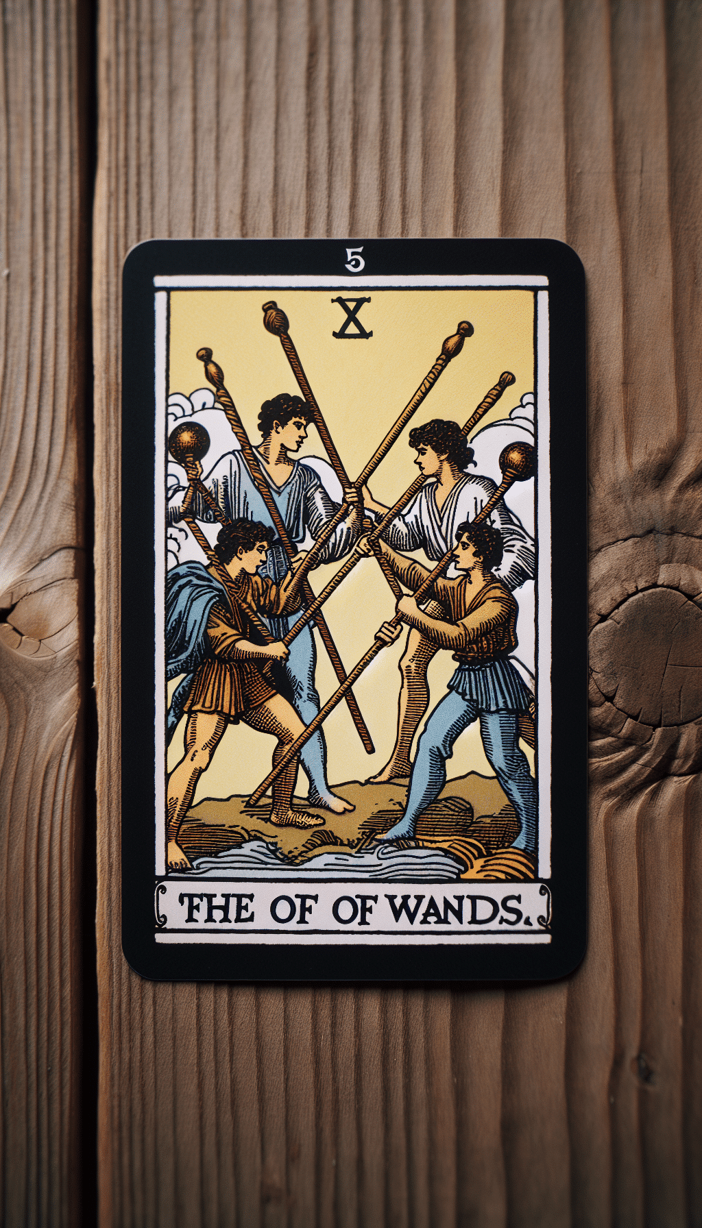 five of wands tarot card relationships