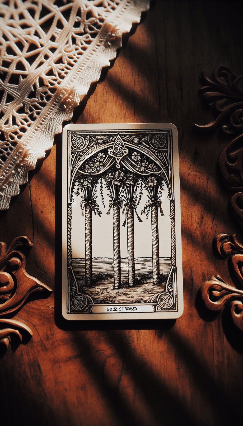 The Four of Wands: Finding Stability and Celebration in Chaos