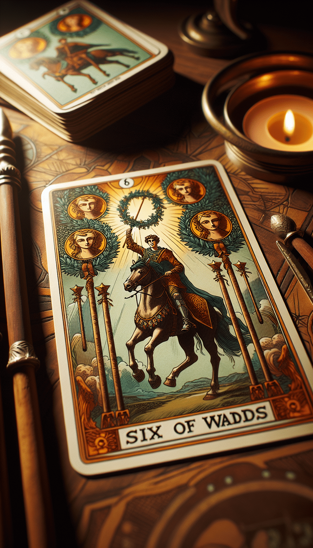 six of wands tarot card daily focus