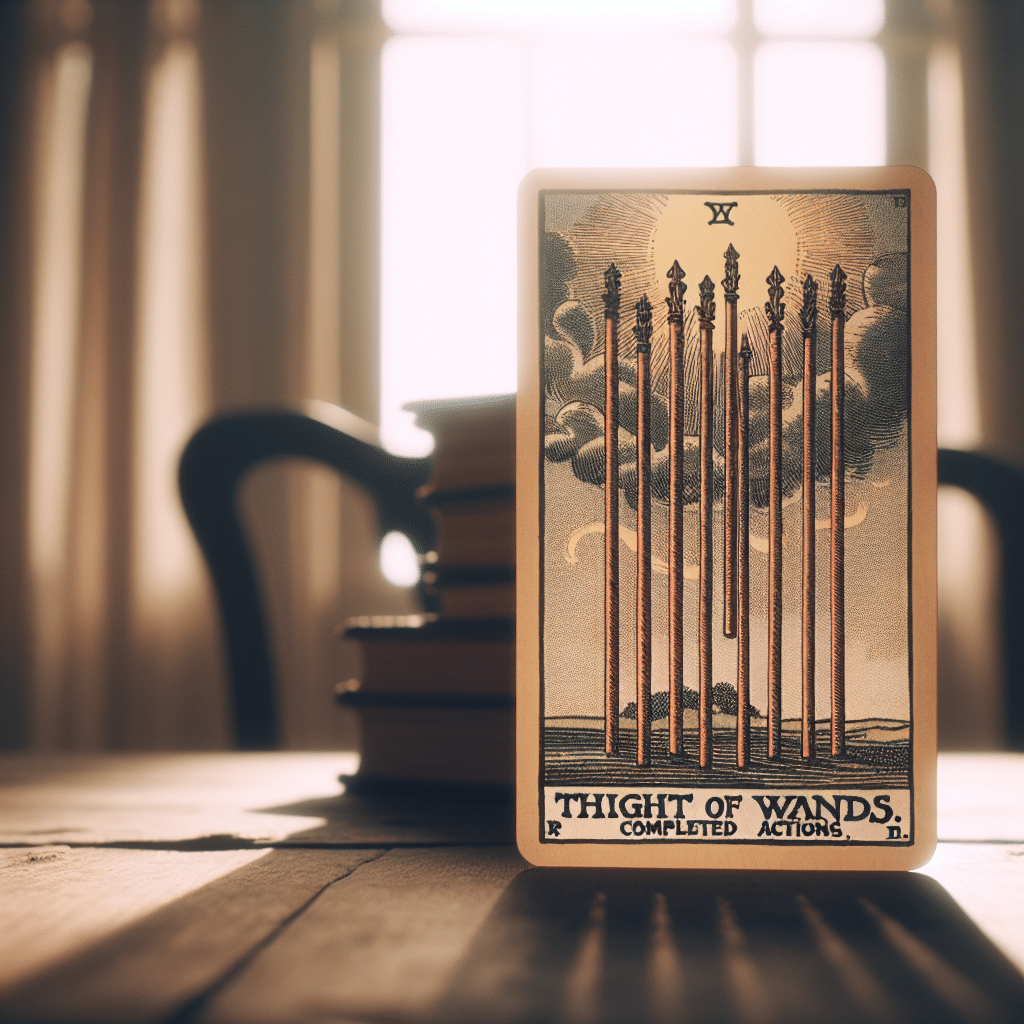 1 eight of wands tarot card decision