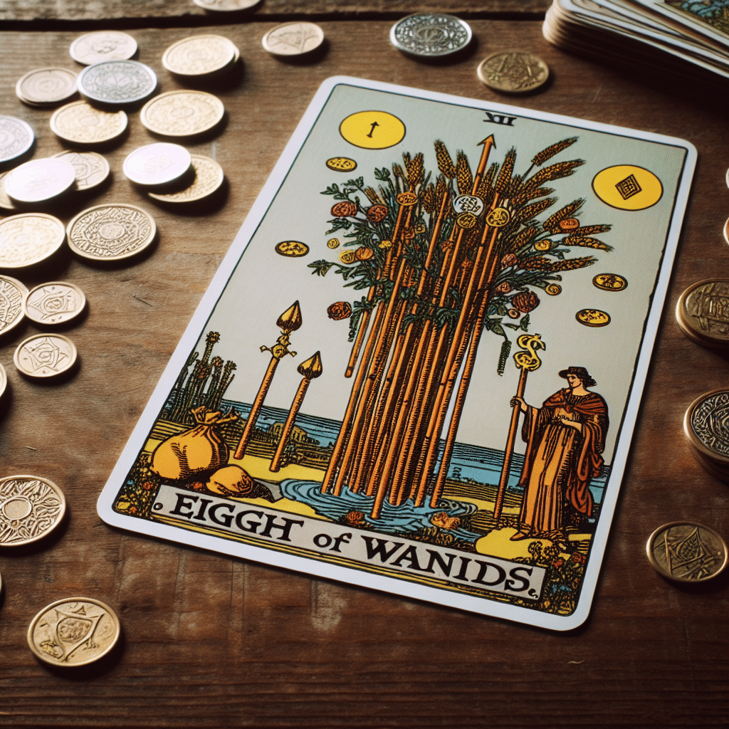 1 eight of wands tarot card finances