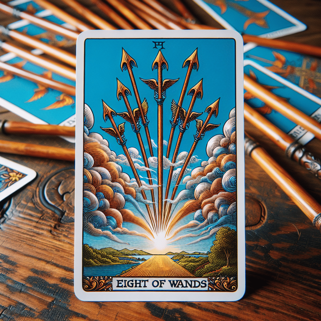 1 eight of wands tarot card meaning