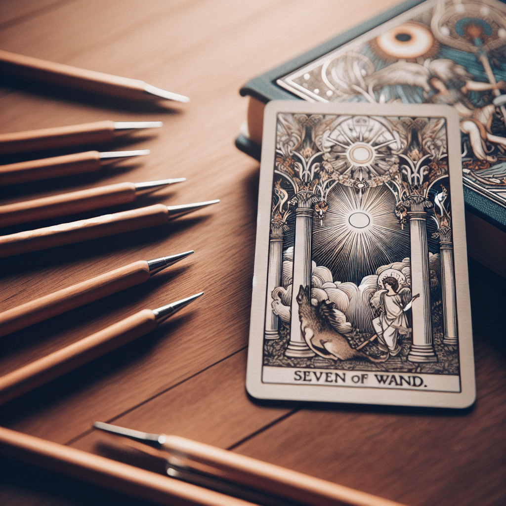 1 seven of wands tarot card creativity inspiration