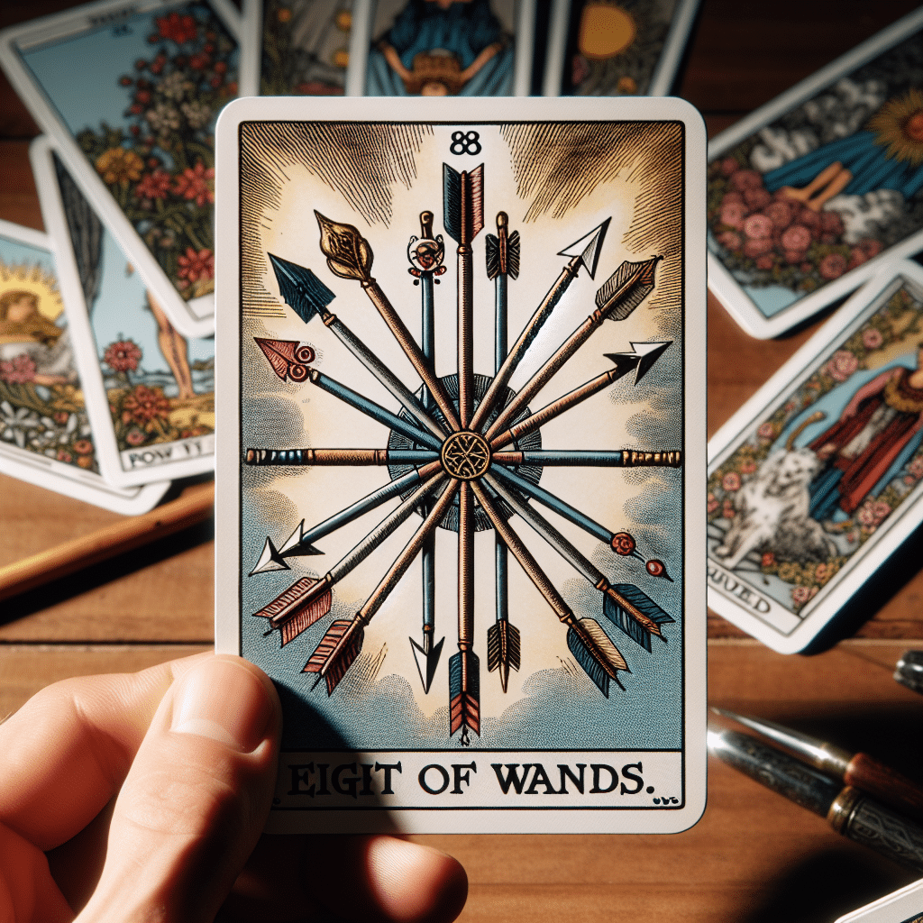 2 eight of wands tarot card conflict resolution