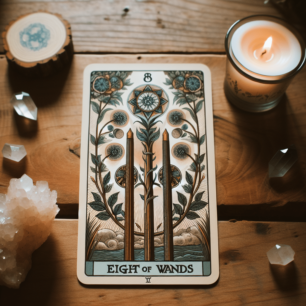 2 eight of wands tarot card personal growth