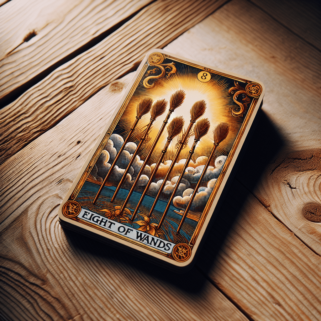 2 eight of wands tarot card spirituality