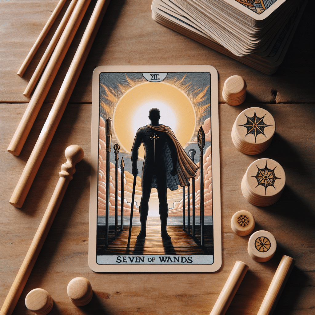 2 seven of wands tarot card career meanings