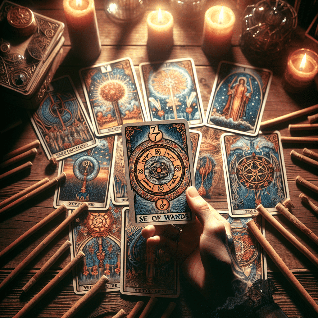 2 seven of wands tarot card past influences