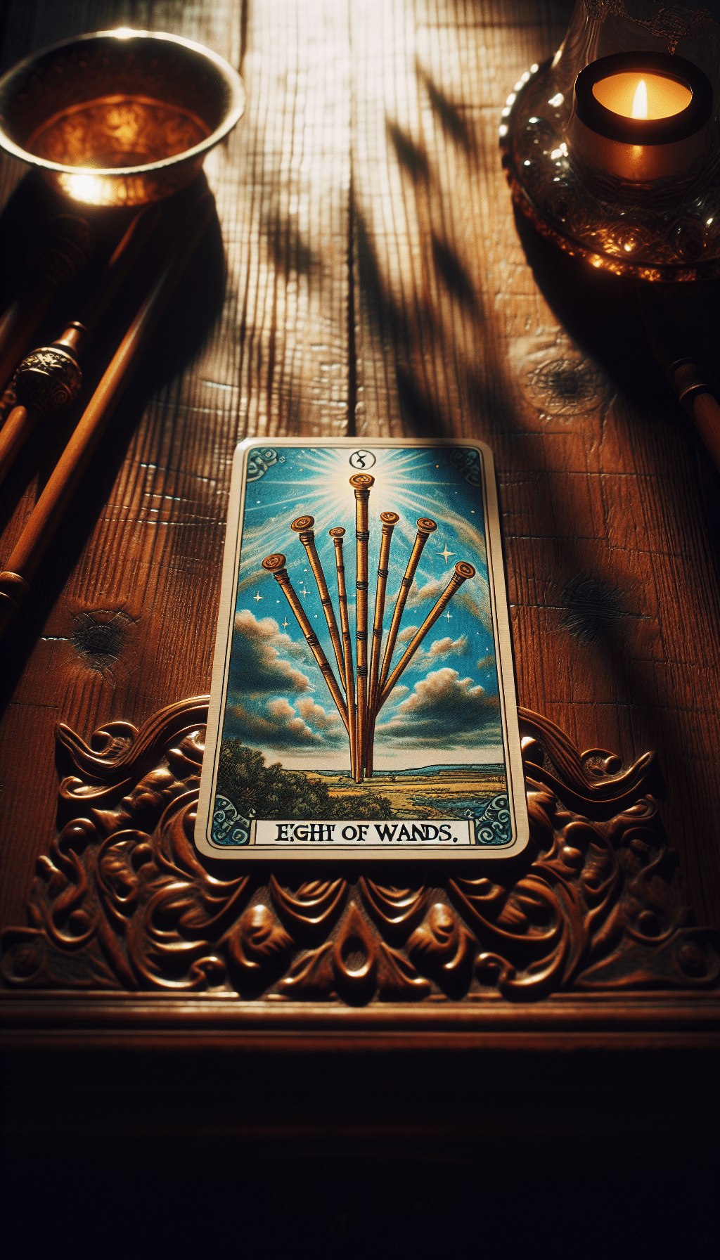 Eight of Wands: Swift and Direct Advice for Fast Progress